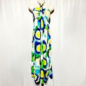 Club Metro Burst of Color Maxi Dress (M)
